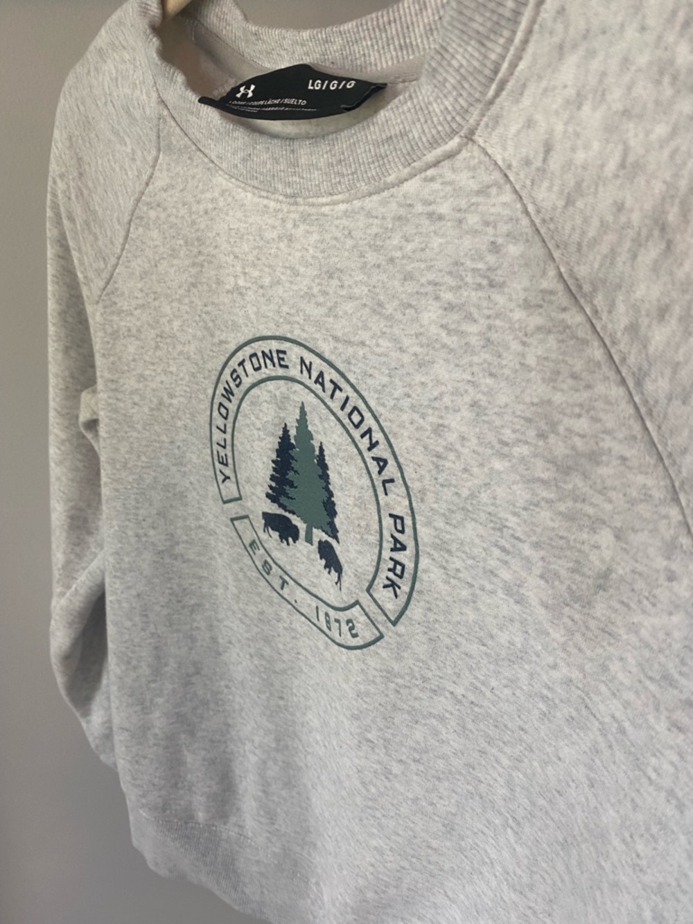 Light Gray Yellowstone Crewneck Sweatshirt